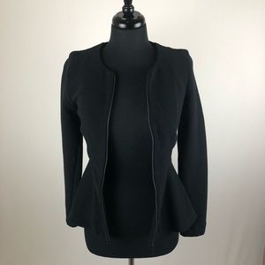 Topshop Black Peplum Blazer